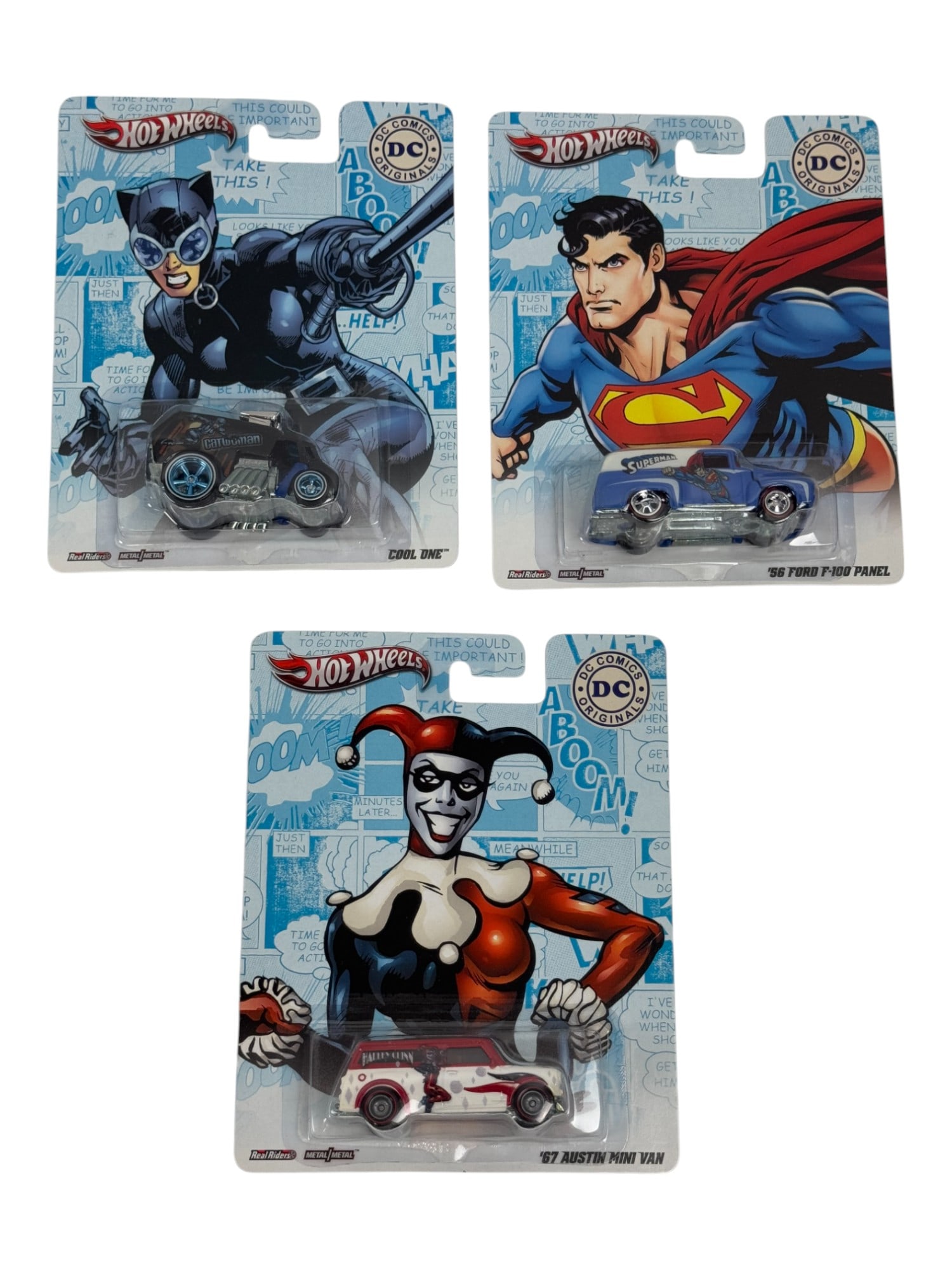 Hot Wheels DC Assorted Car Toy Collection Lot of 3 (1 of 5)