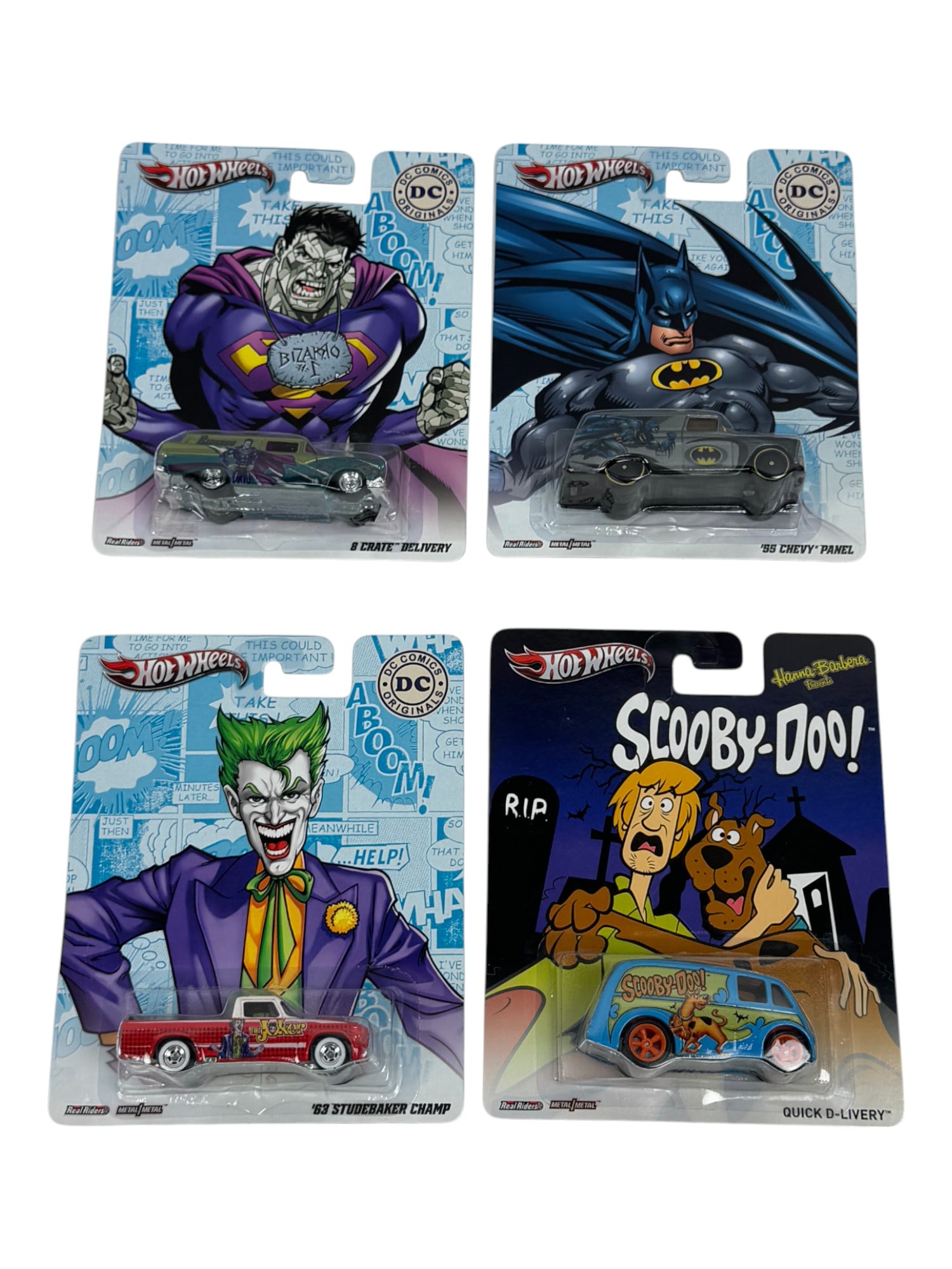 Hot Wheels DC, Scooby-Doo! Assorted Car Toy Collection Lot of 3 (1 of 6)