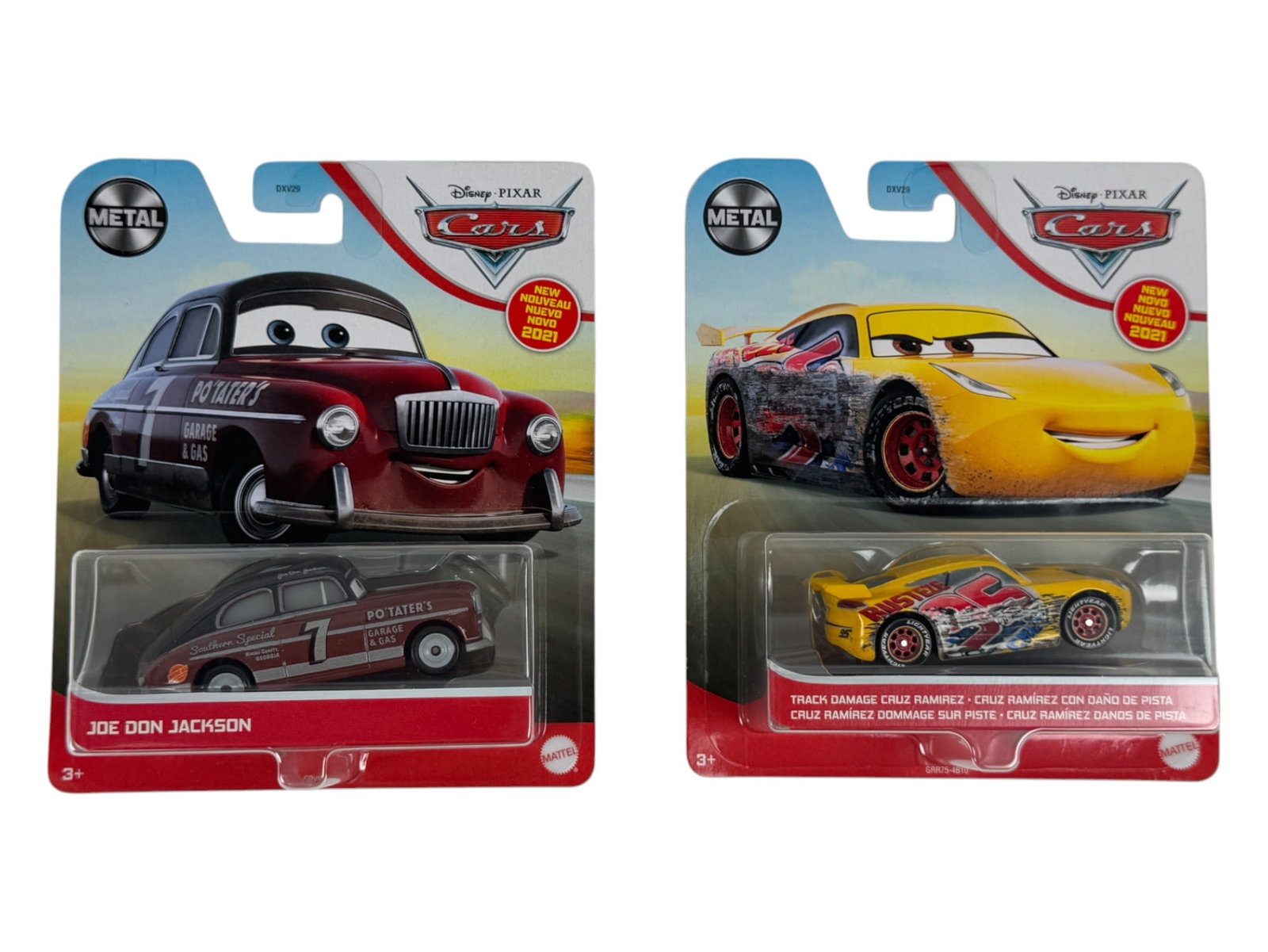 Disney Pixar Cars Joe Don Jackson & Track Damage Cruz Ramirez Lot of 2: Disney Pixar Cars Joe Don Jackson & Track Damage Cruz Ramirez Lot of 2