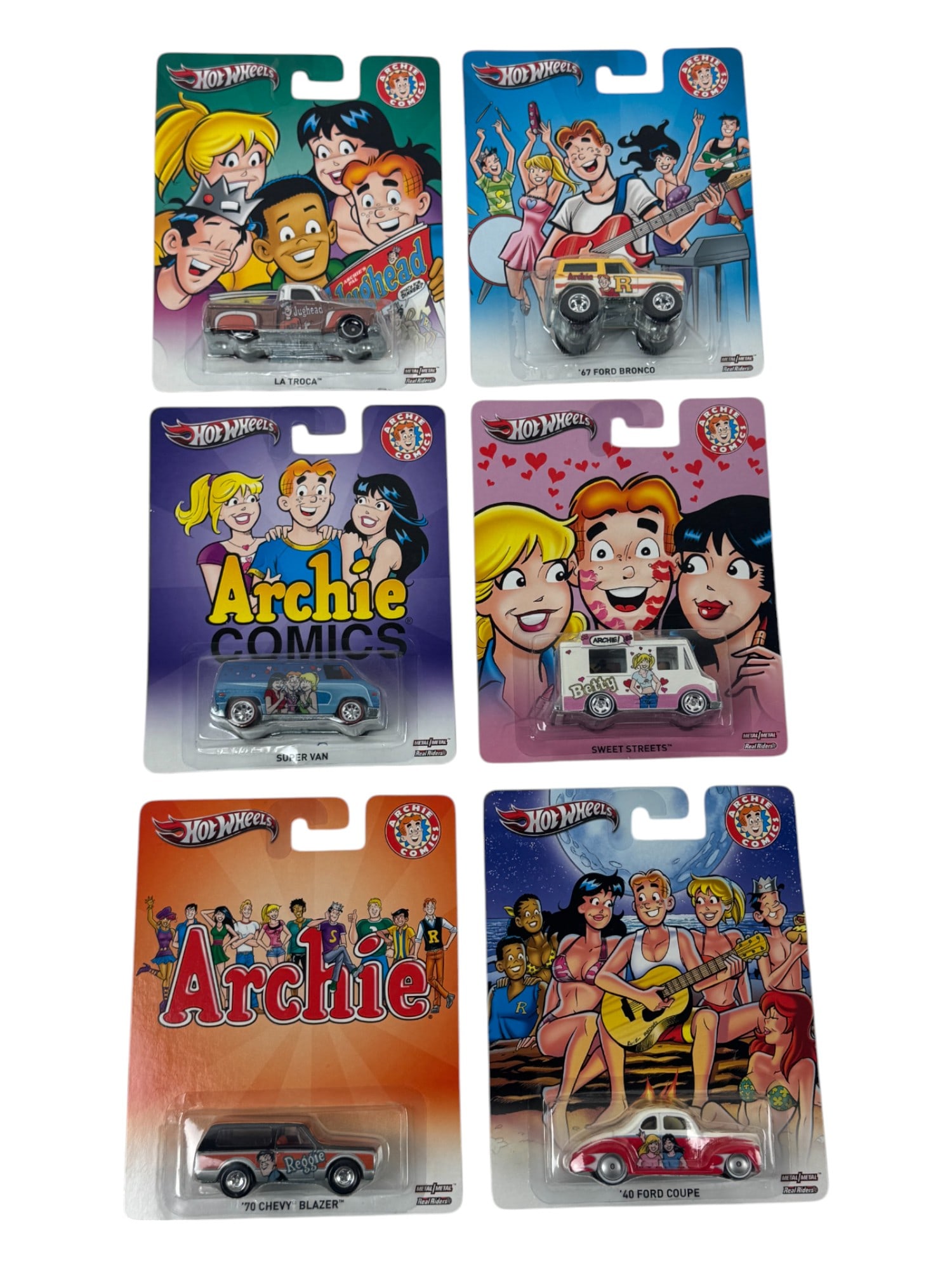 Hot Wheels Archie Comics Assorted Car Toy Collection Lot (1 of 5)