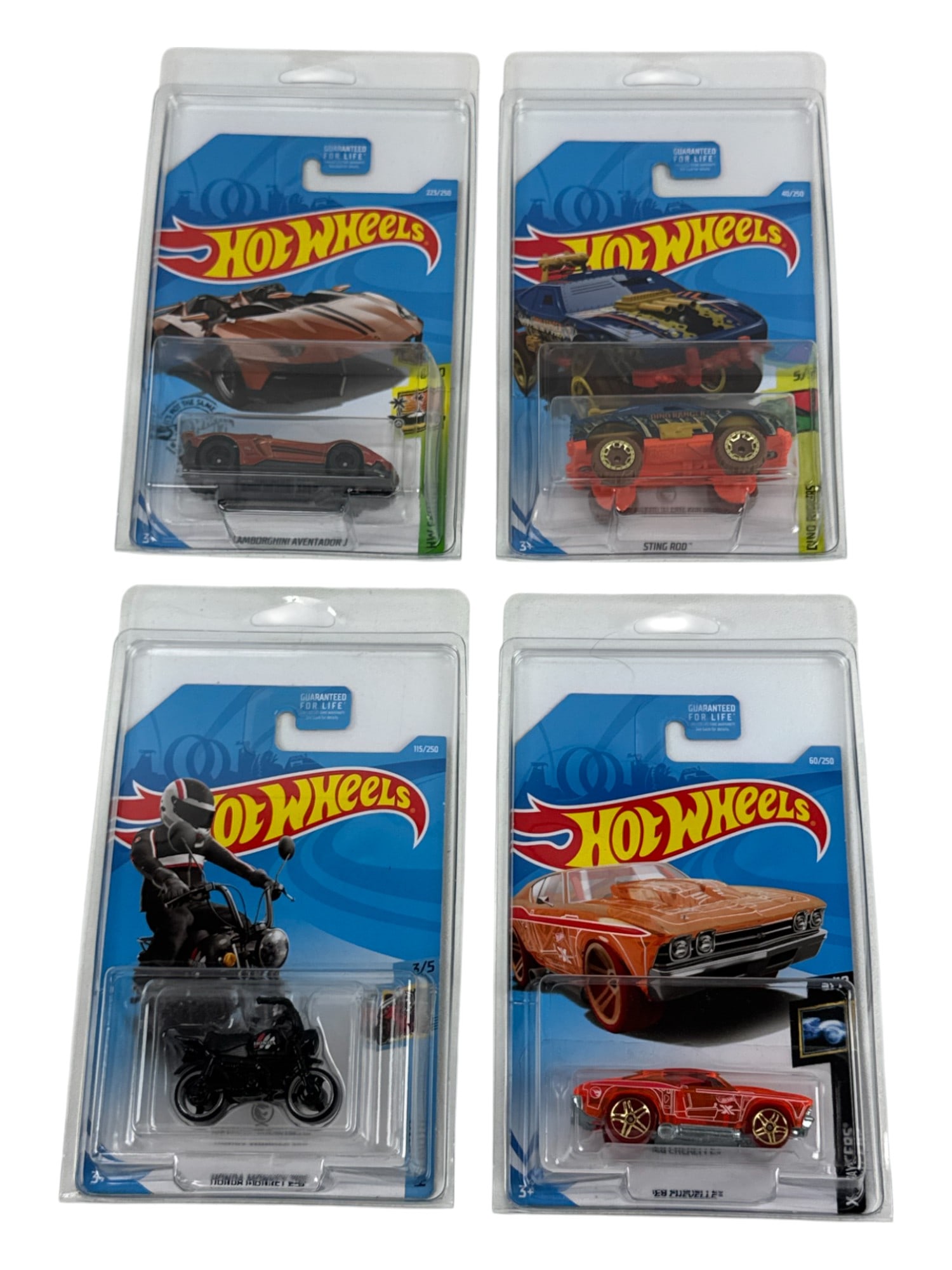 Hot Wheels Aventador Chevelle Sting Rod Monkey 250 Car Collection Lot: Hot Wheels Aventador Chevelle Sting Rod Monkey 250 Car Collection Lot