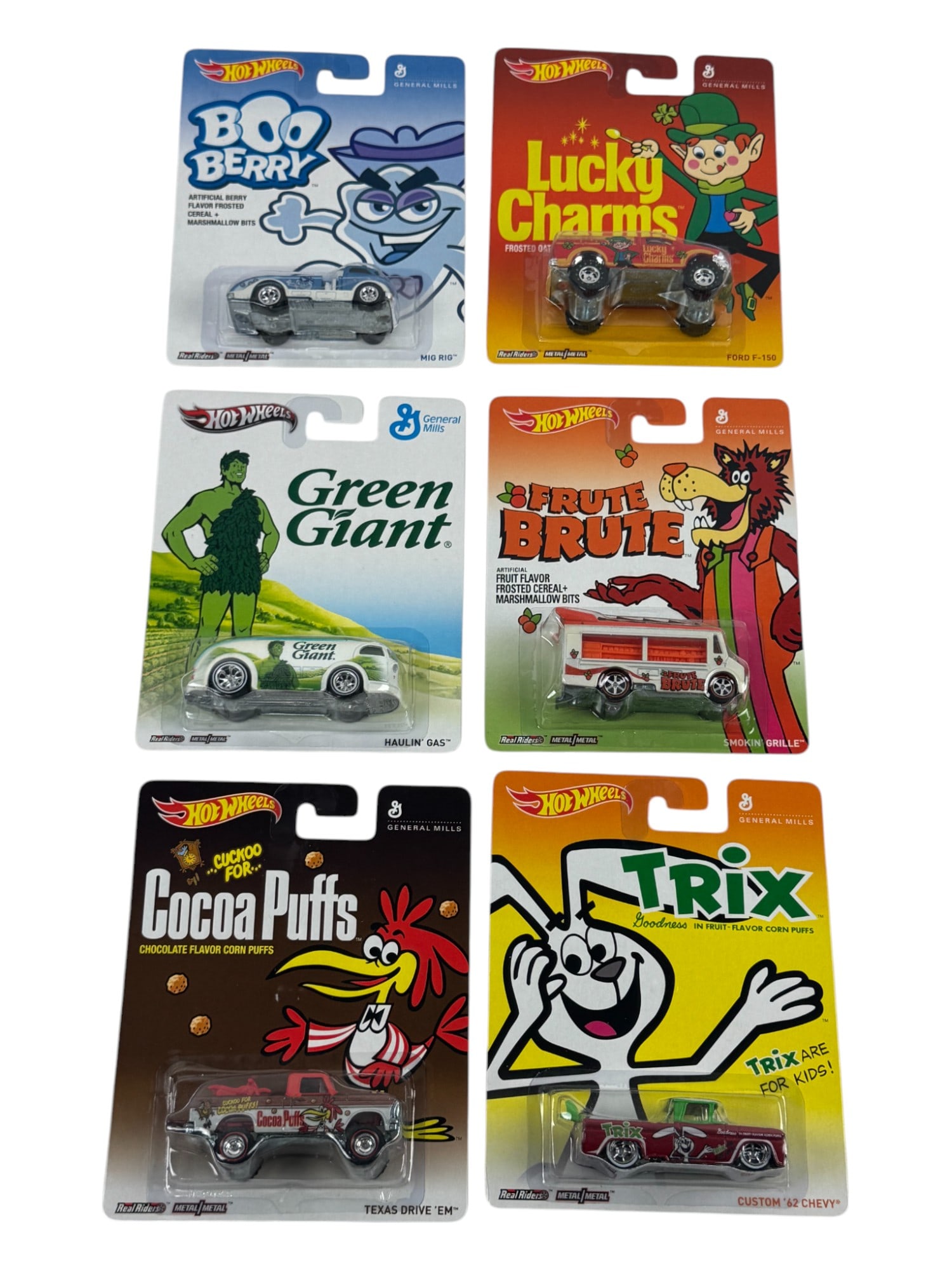 Hot Wheels General Mills Assorted Car Toy Collection Lot (1 of 5)