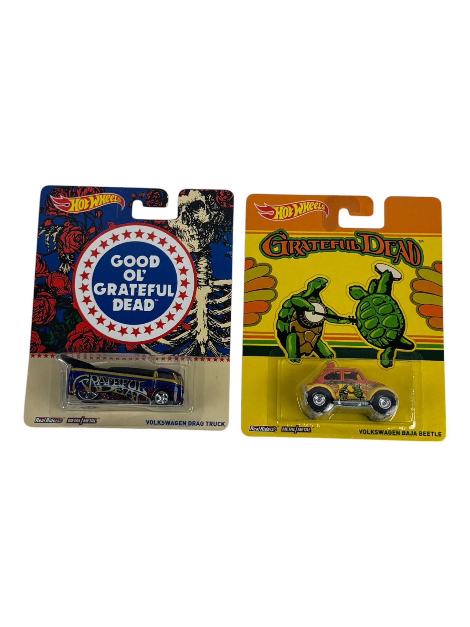 Hot Wheels Grateful Dead Volkswagen Drag Truck & VW Baja Beetle Car Toy Lot (1 of 4)