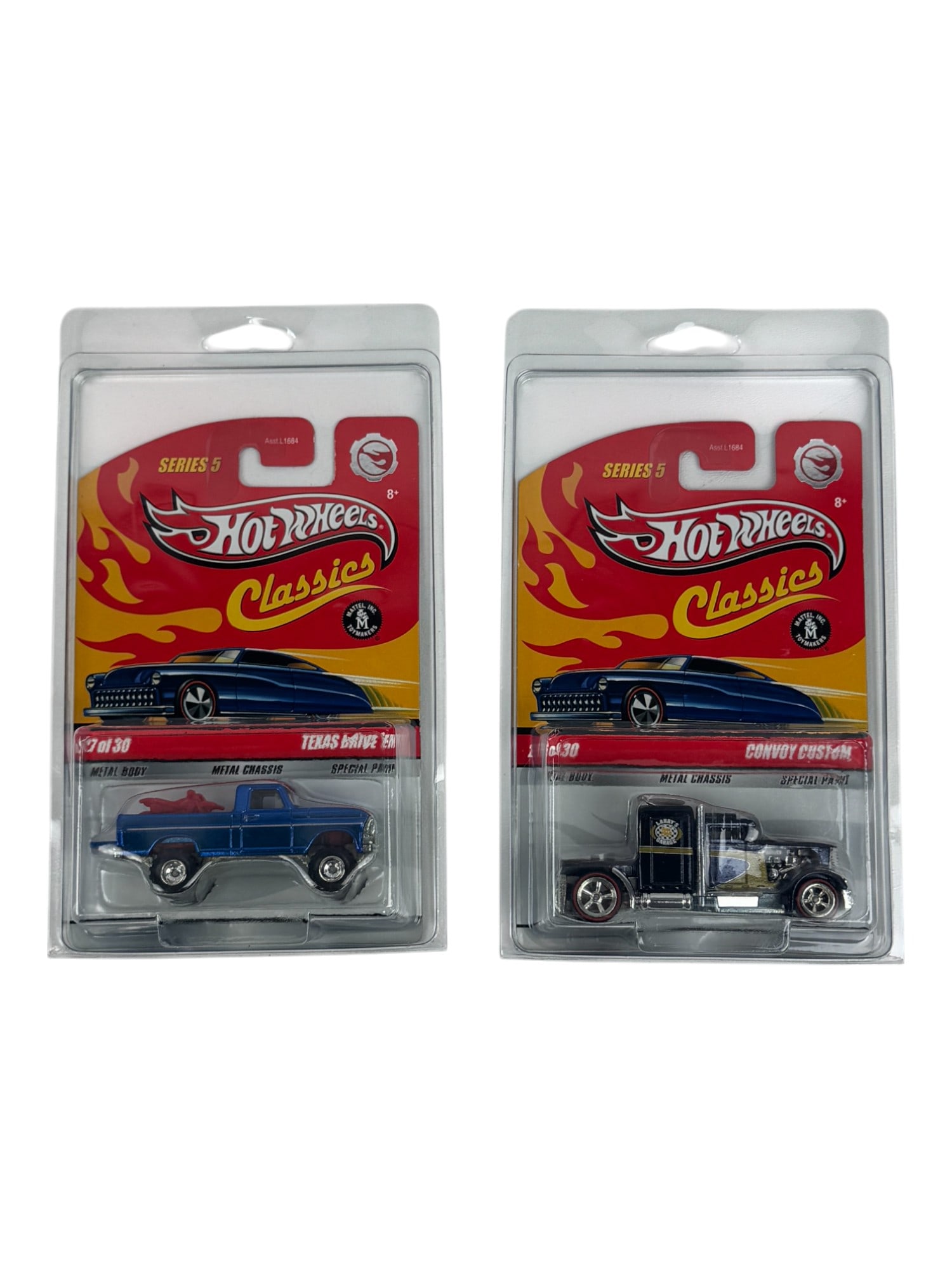 Hot Wheels Classics Convoy Custom & Texas Drive 'Em Car Toy Lot of 2 (1 of 4)