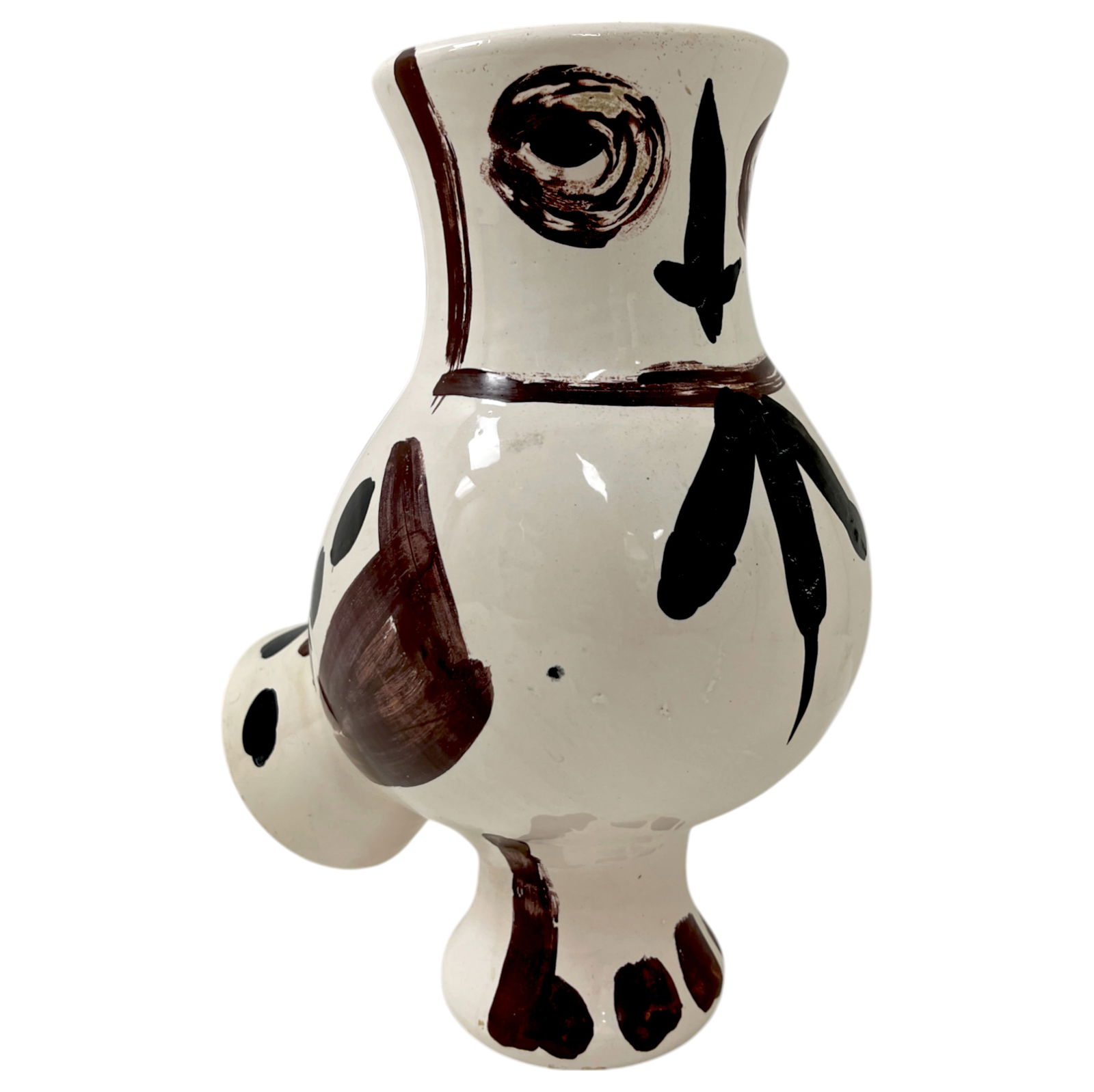 Pablo Picasso Madoura Ceramic Owl Edition Picasso Vase Pitcher Chouette (1 of 13)