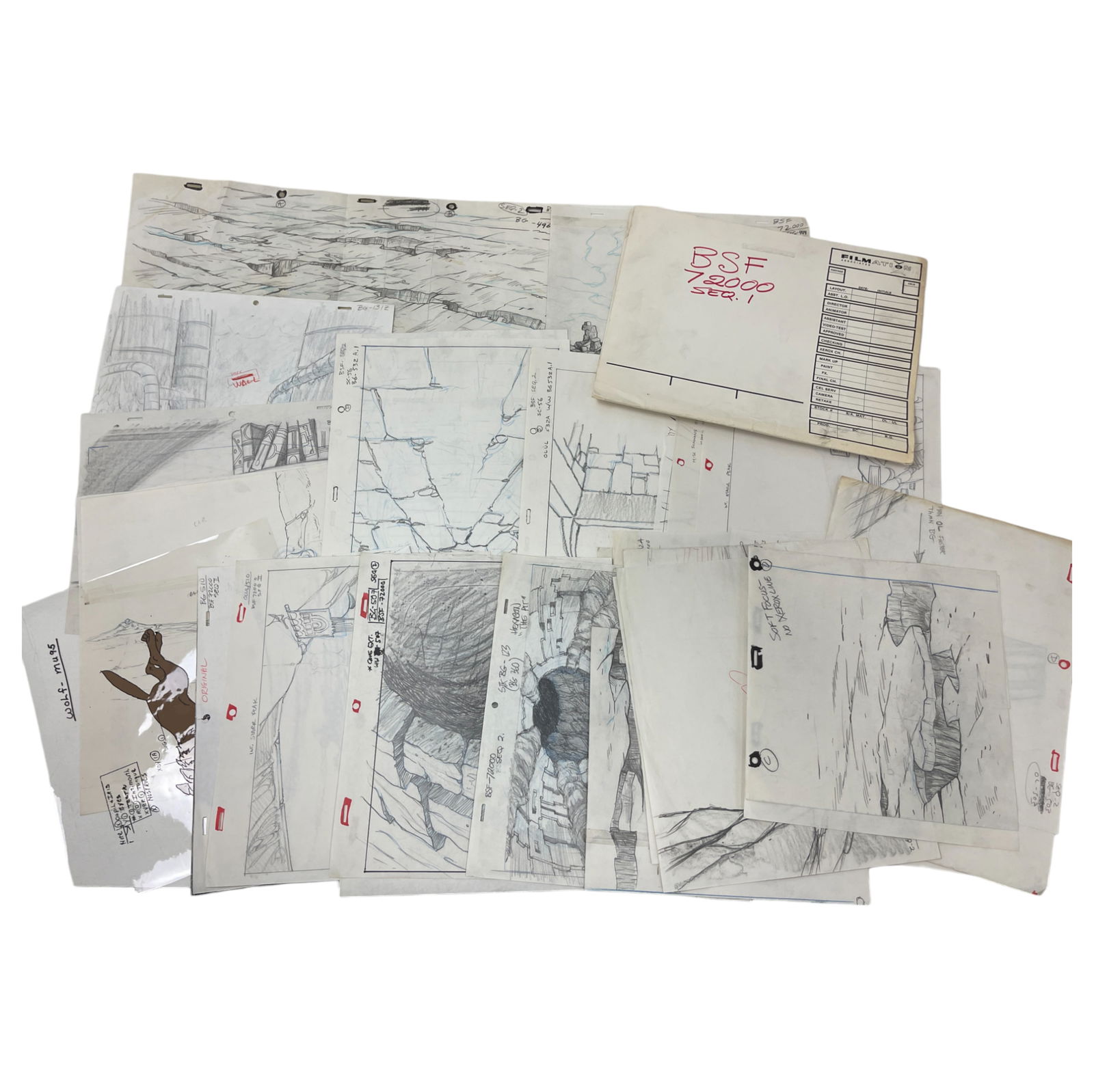 Vintage Animation Cartoon Cel Production Collection Lot (1 of 9)