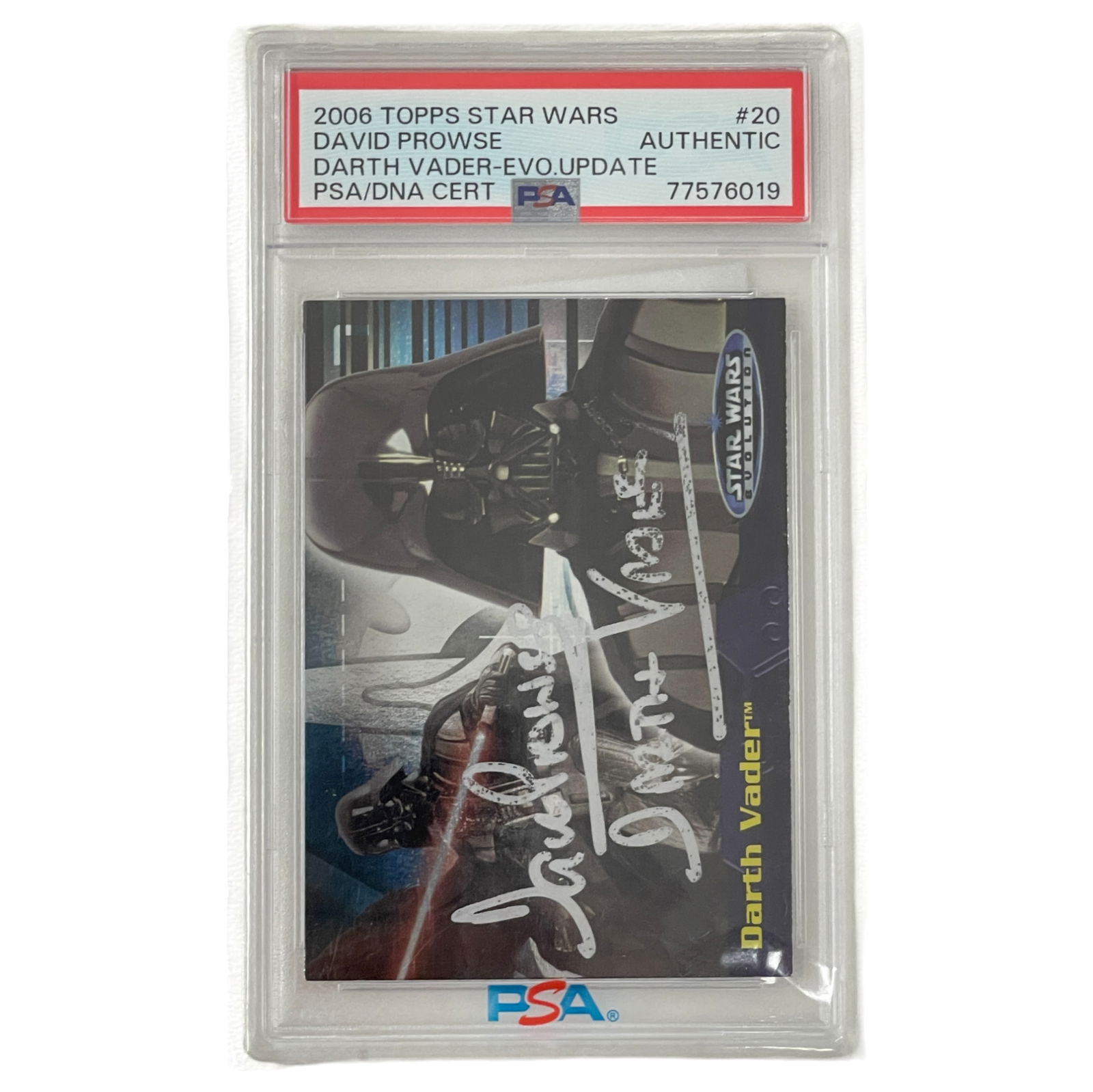 2006 Topps Star Wars David Prowse Darth Vader PSA Auto Trading Card (1 of 4)