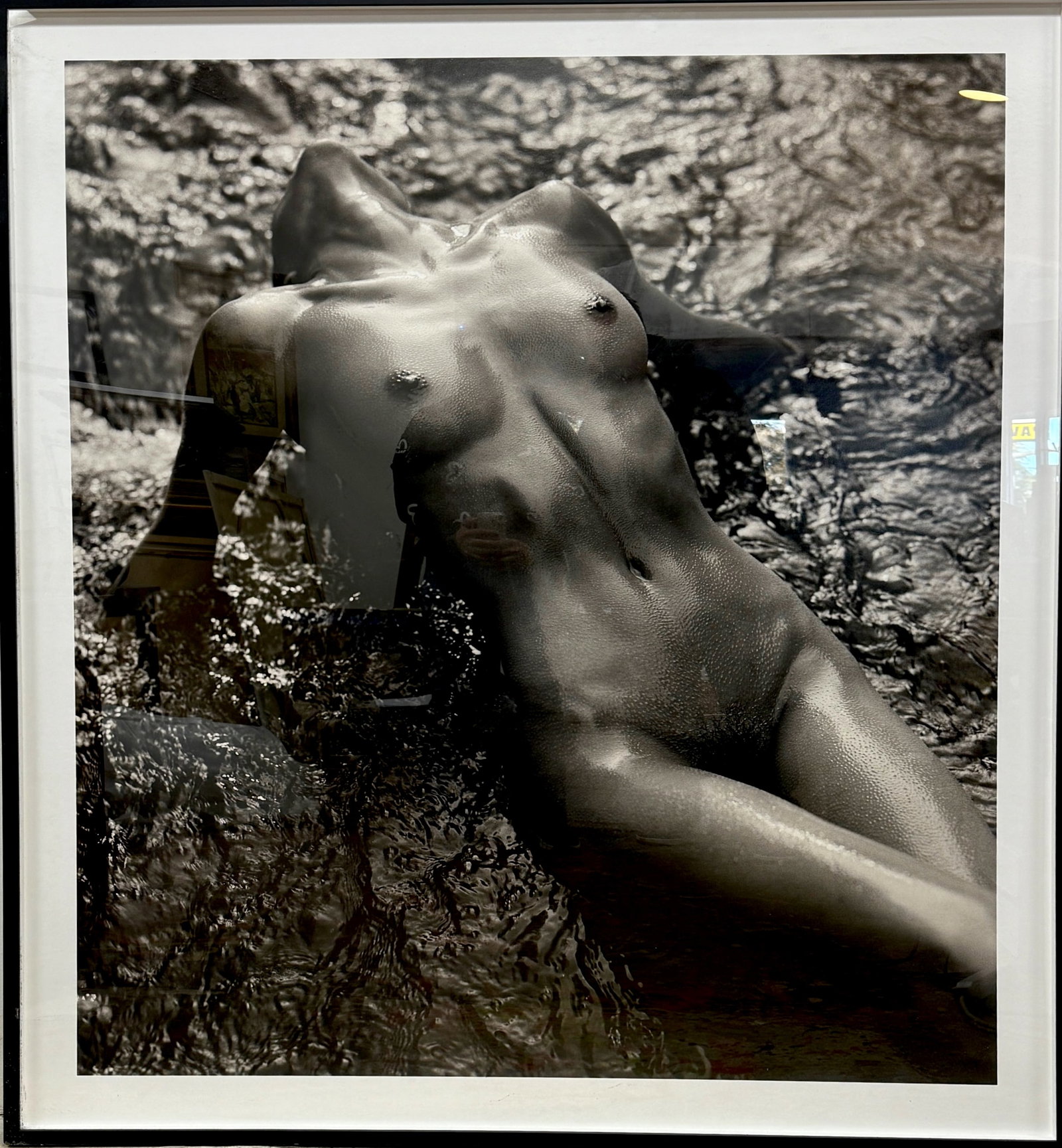 Vintage Nude Woman Erotic Photo Print Three Boys From Pasadena Helmut Newton: Vintage Nude Woman Erotic Photo Print Three Boys From Pasadena Helmut Newton 55.5" X 65.5"