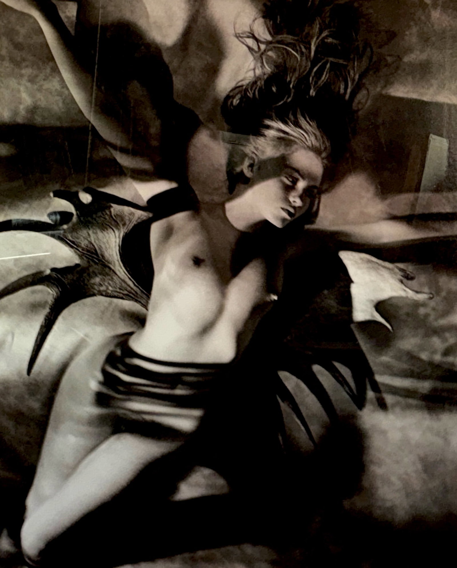 Vintage Nude Woman Erotic Photo Print Three Boys From Pasadena Helmut Newton: Vintage Nude Woman Erotic Photo Print Three Boys From Pasadena Helmut Newton 55.5" X 65.5"