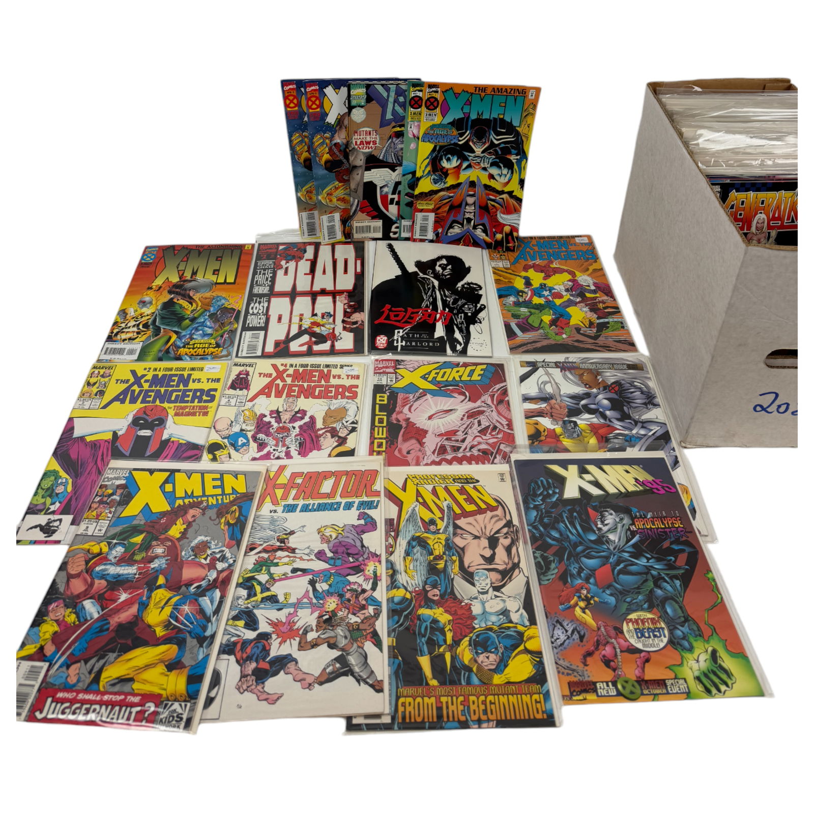 COMIC BOOK DC MARVEL X-Men X-Factor X- Force DC MARVEL Independent SHORT BOX COLLECTION LOT 100s (1 of 6)