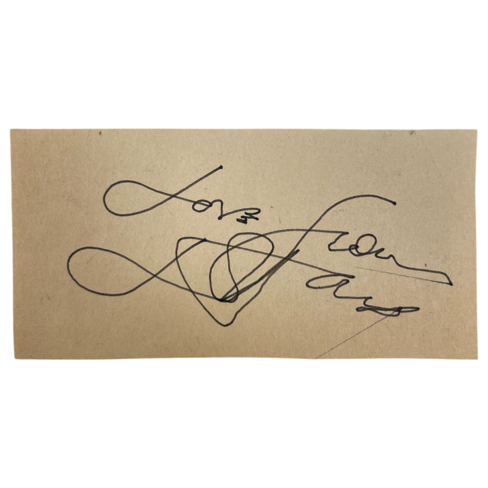 Songwriter Signed Elton John Cut Signature (1 of 3)