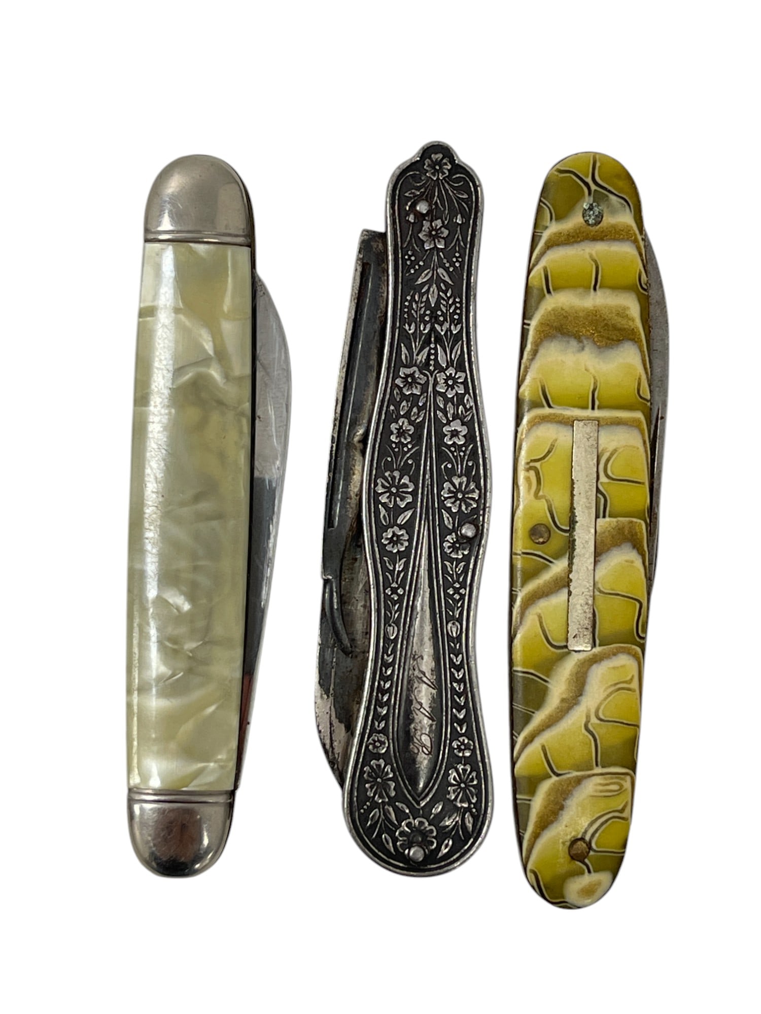 VINTAGE ANTIQUE POCKET KNIVES COLLECTION LOT (1 of 2)