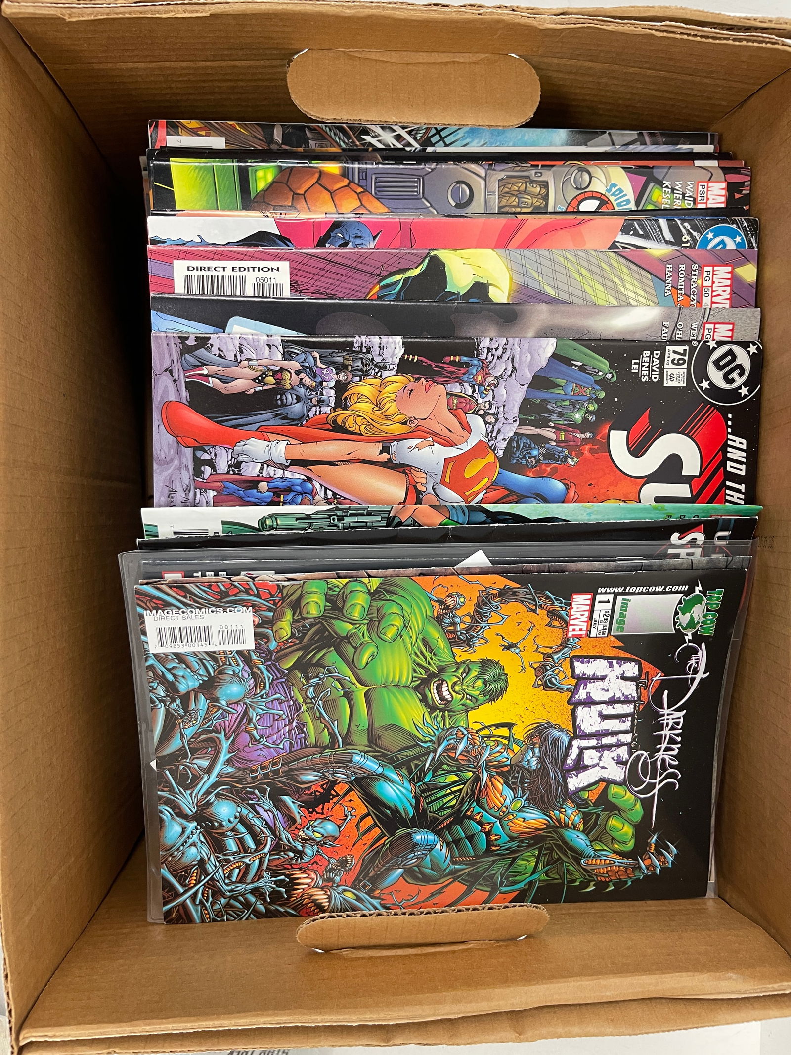Comic Book Collection Box Full Marvel and DC lot 180 (1 of 8)
