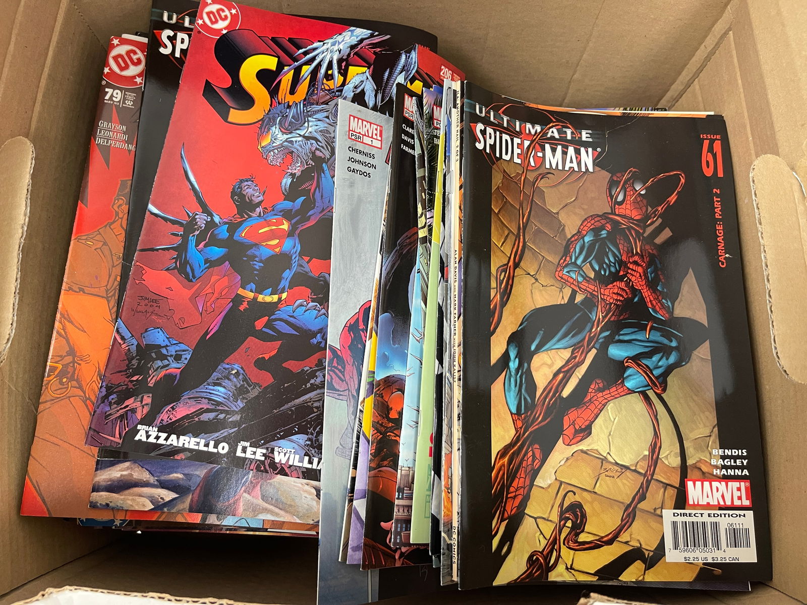 Comic Book Collection Box Full Marvel and DC lot 190 (1 of 5)