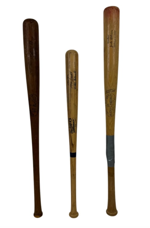 Vintage Baseball Bats Jackie Robinson and more Collection Lot (1 of 7)