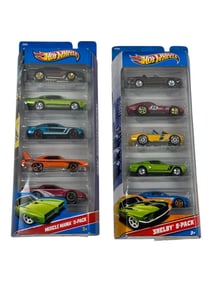 Hot Wheels Shelby & Muscle Mania 5-Pack Assorted Car Toy Lot of 2