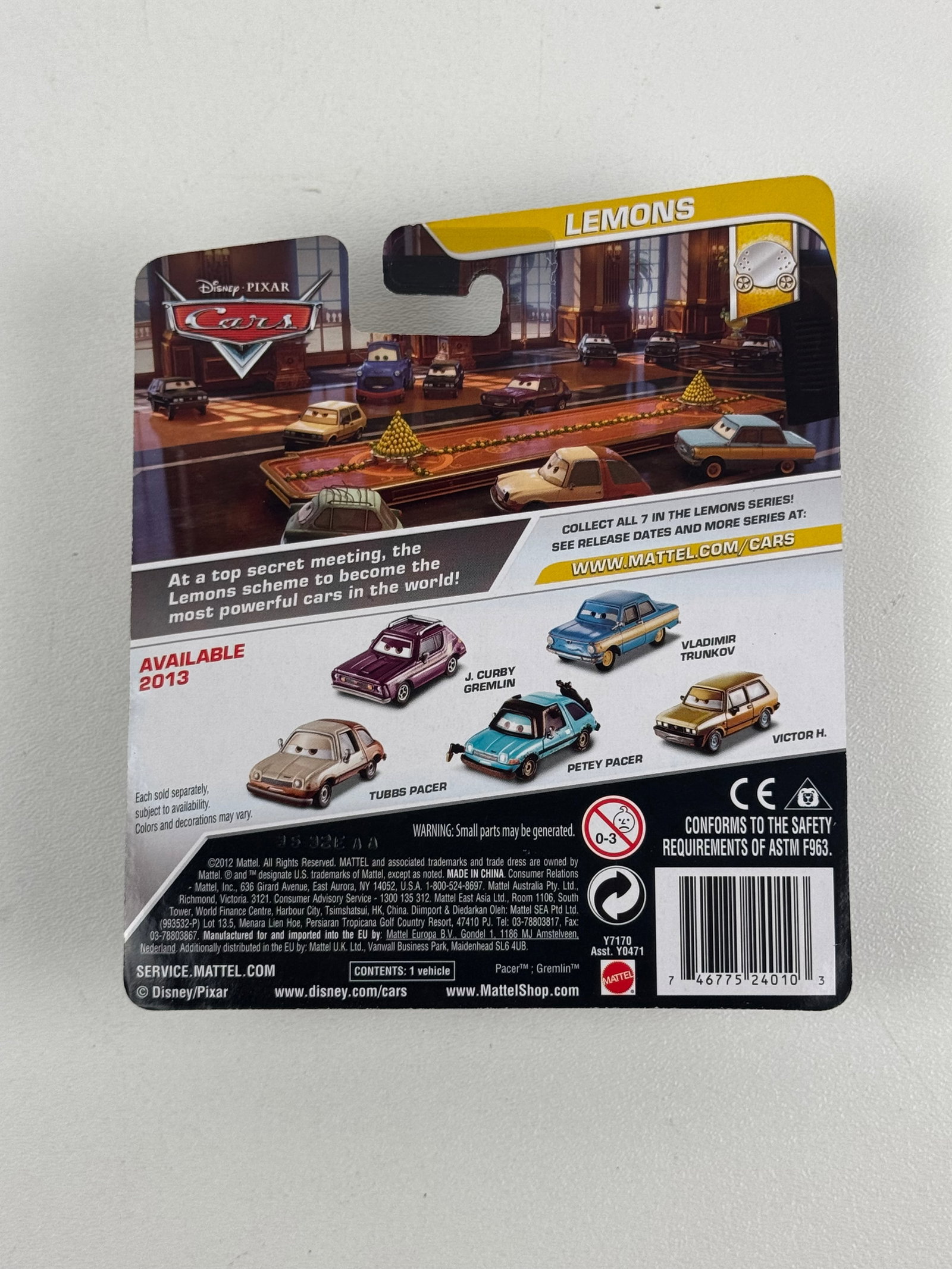 Disney Pixar Cars Lemons Vladimir Trunkov Toy: Disney Pixar Cars Lemons Vladimir Trunkov Toy