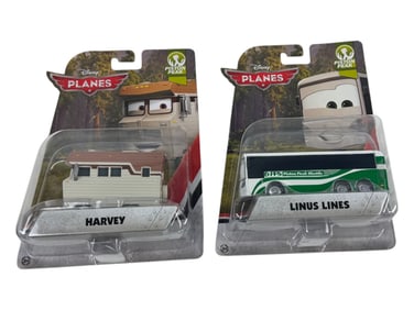 Disney Pixar Cars Planes Piston Peak Linus Lines & Harvey Toy Lot