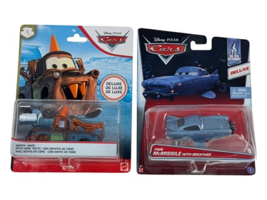 Disney Pixar Cars Deluxe Mater-Mate & Finn McMissle with Breather Toy