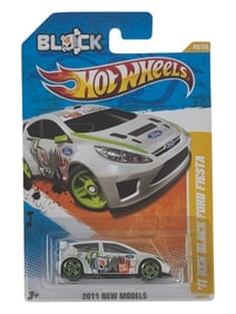Hot Wheels 2011 Block 43 New Models '11 Ken Block Ford Fiesta White Car Toy