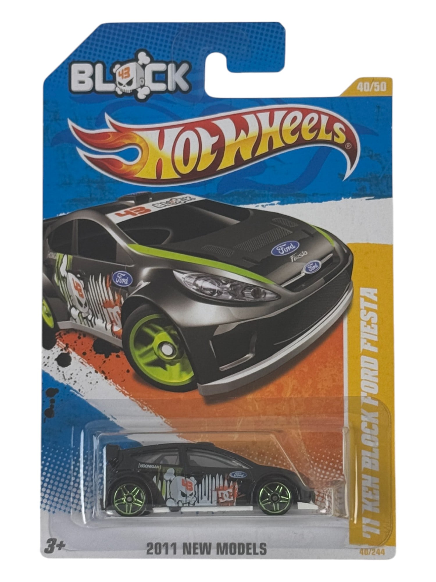 Hot Wheels 2011 Block 43 New Models '11 Ken Block Ford Fiesta Black Car Toy (1 of 2)