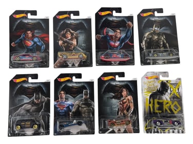 Hot Wheels Batman Superman Wonder Woman Assorted Car Toy Collection Lot