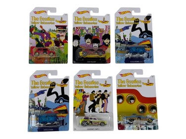 Hot Wheels The Beatles Assorted Car Toy Collection Lot