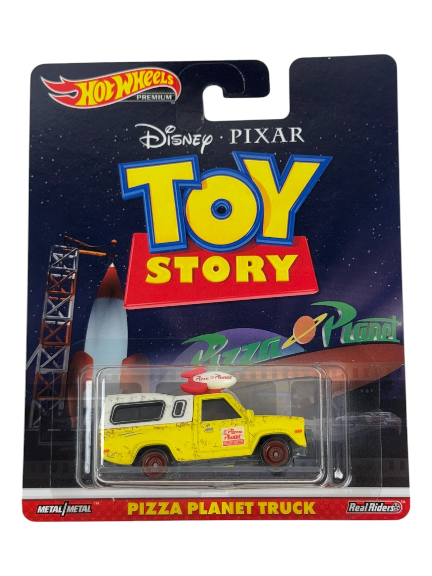 Disney Pixar Toy Story Hot Wheels Premium Pizza Planet Truck Real Riders Car Toy (1 of 2)
