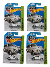 Hot Wheels The Love Bug HW Workshop Volkswagen Beetle Car Toy Lot of 4
