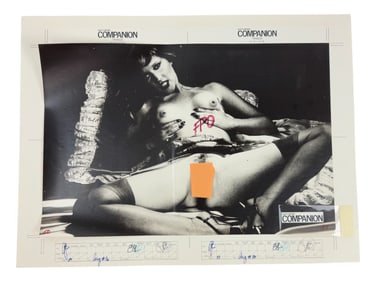Vintage 1980's Companion magazine production storyboard artwork erotic X-Rated adults only