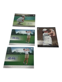 Lorie Kane Juli Inkster & Reilley Rankin Golf Sigature Shots Signed Pro Golf Autograph Cards