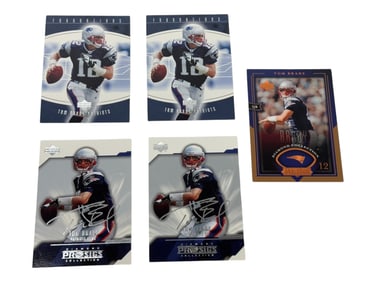 Upper Deck Assorted Tom Brady Trading Sports Cards Collection Lot