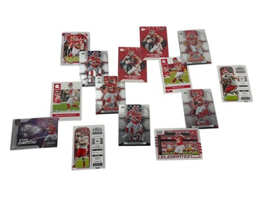 Patrick Mahone & Travis Kelce Assorted NFL Football Trading Card Collection Lot