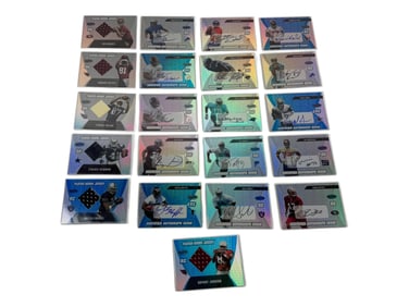 NFL Football Autograph and Jersey Trading Card Sports Collection Lot