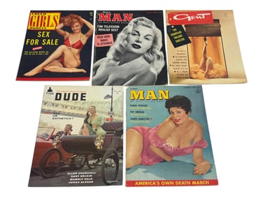 Vintage Adult Erotic Magazine Assorted Collection Lot