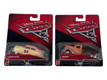 Disney Pixar Cars Louise Nash 7 Smokey Toy Lot of 2