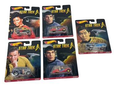 Hot Wheels Star Trek Metal/Metal Real Riders Assorted Car Toy Collection Lot