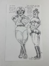 Randy Coleman Signed Gay Male Interest Drawing Illustration Art Original Erotic Nude Adults Only