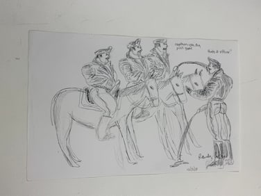 Randy Coleman Signed Gay Male Interest Drawing Illustration Art Original Erotic Nude Adults Only