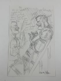 Randy Coleman Signed Gay Male Interest Drawing Illustration Art Original Erotic Nude Adults Only