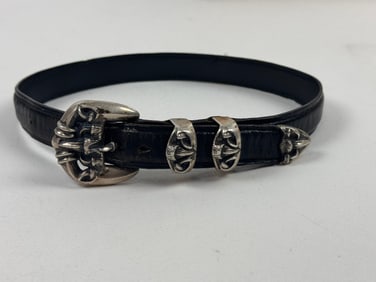 CHROME HEARTS Sterling Silver 925 Dog Collar Choker