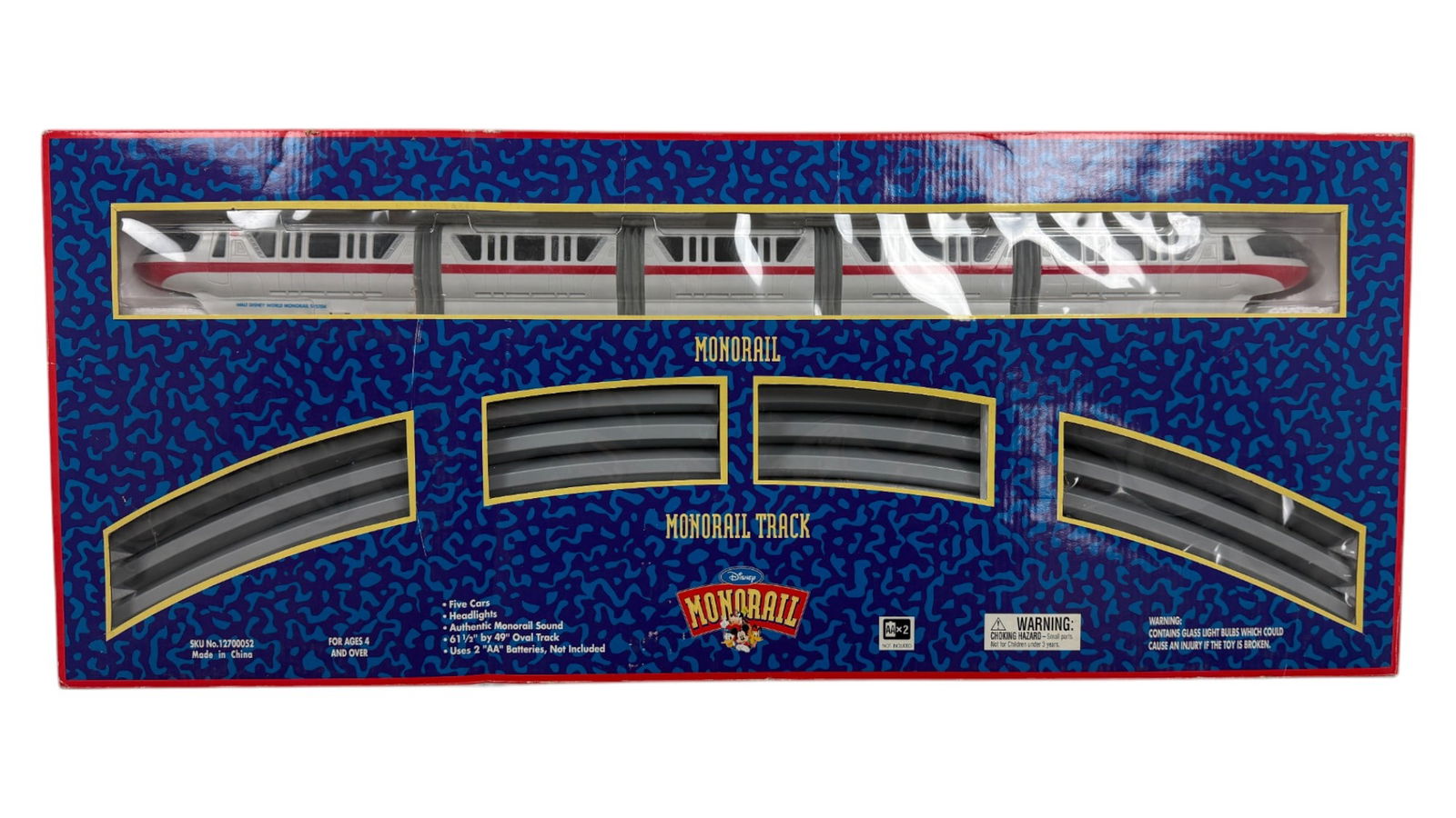Vintage 1999 Walt Disney World Monorail and Track Red Train Works Christmas Tree (1 of 5)