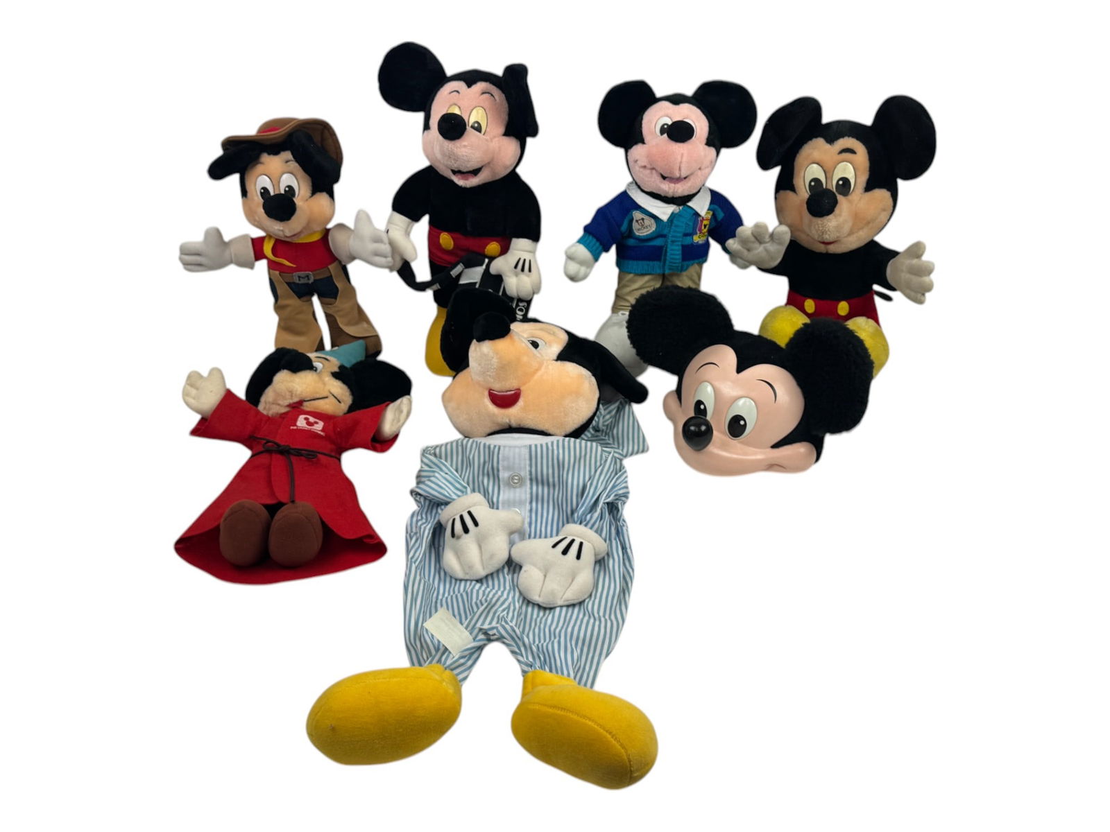 Assorted Mickey Mouse Vintage Plush Figure: Assorted Mickey Mouse Vintage Plush Figure