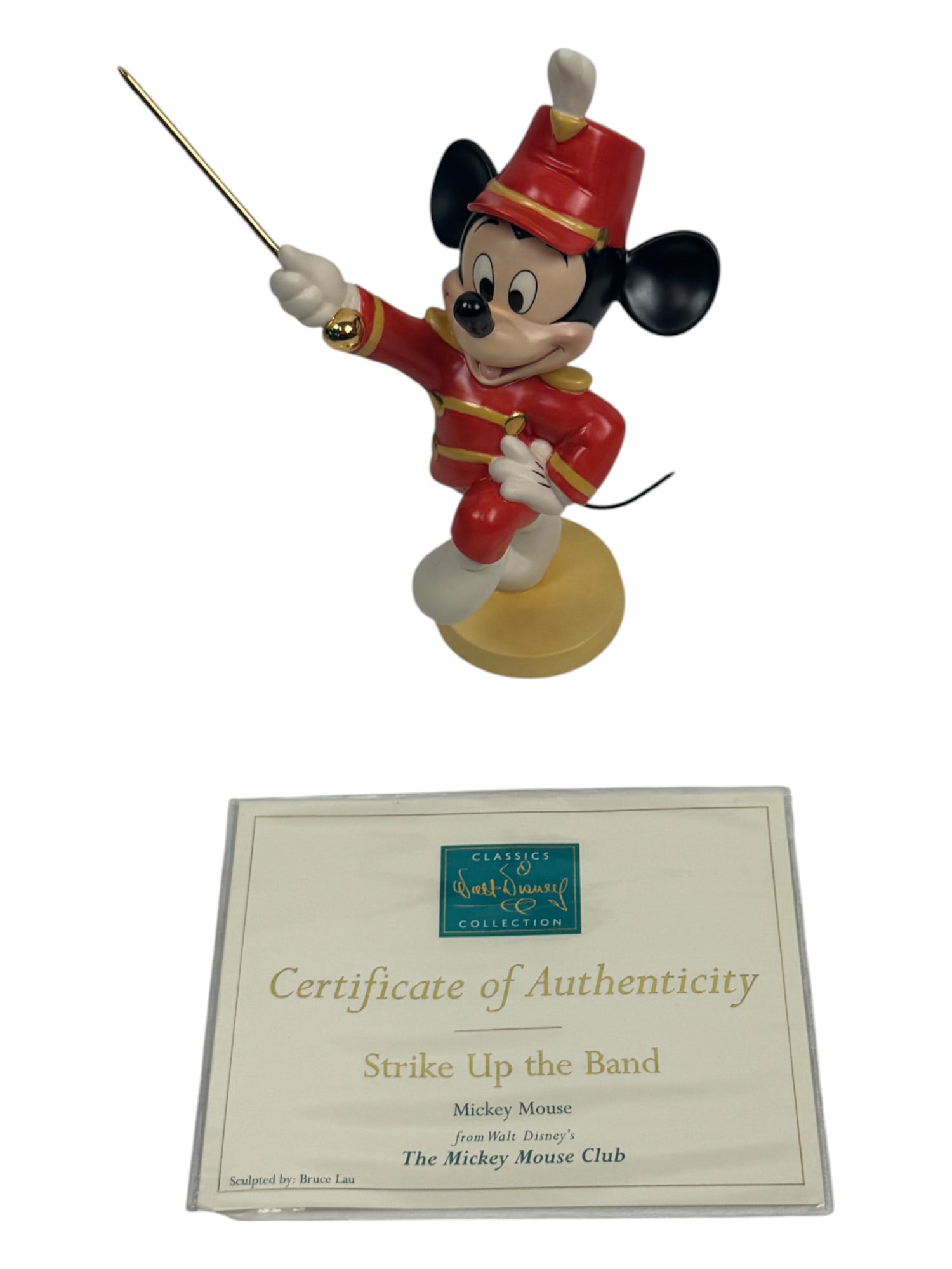 WDCC Walt Disney Strike Up The Band Mickey Mouse Club House Figure with COA NIB: WDCC Walt Disney Strike Up The Band Mickey Mouse Club House Figure with COA NIB