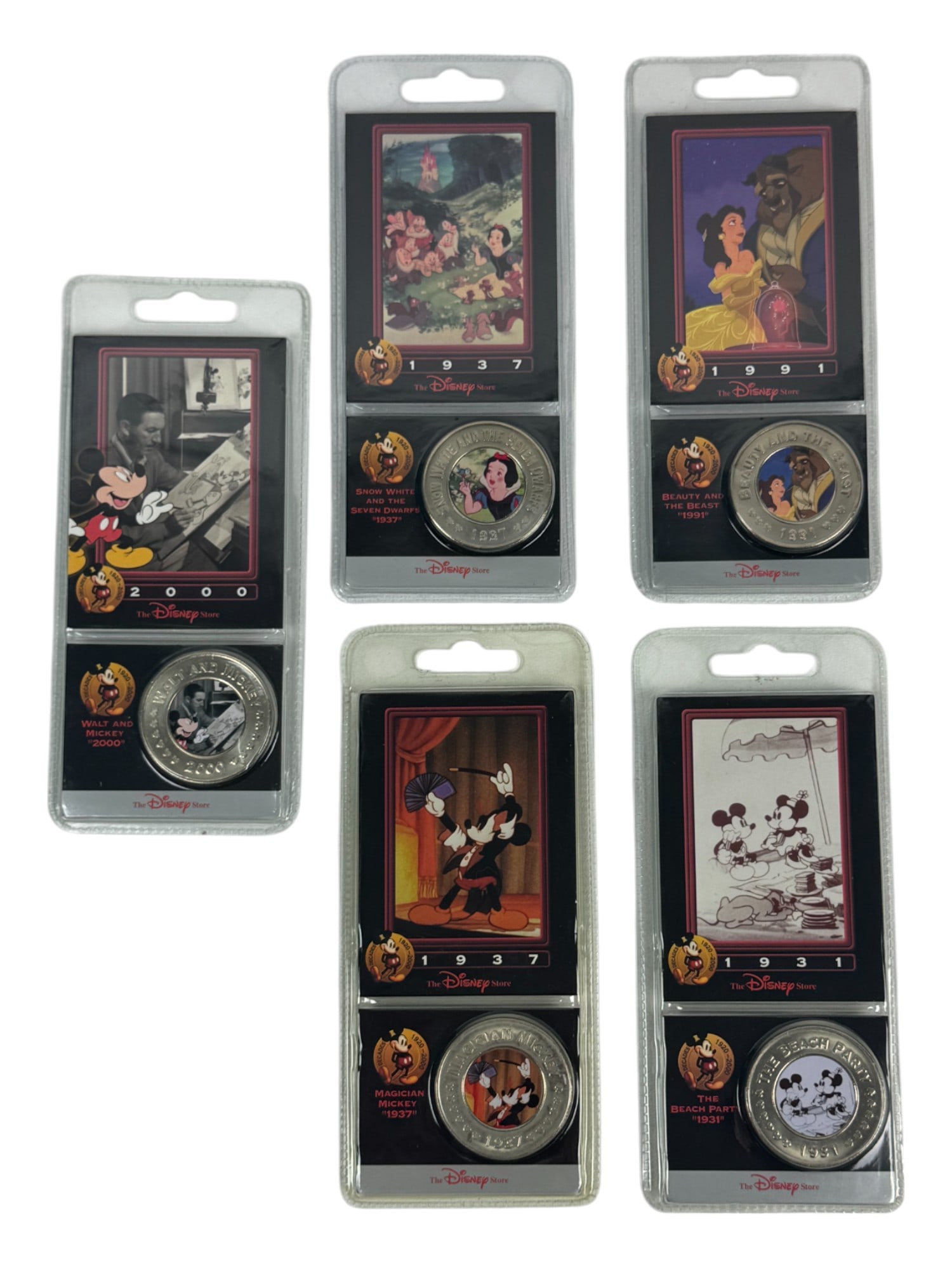 Disney Decade Coins with Cards Collection Lot (1 of 5)