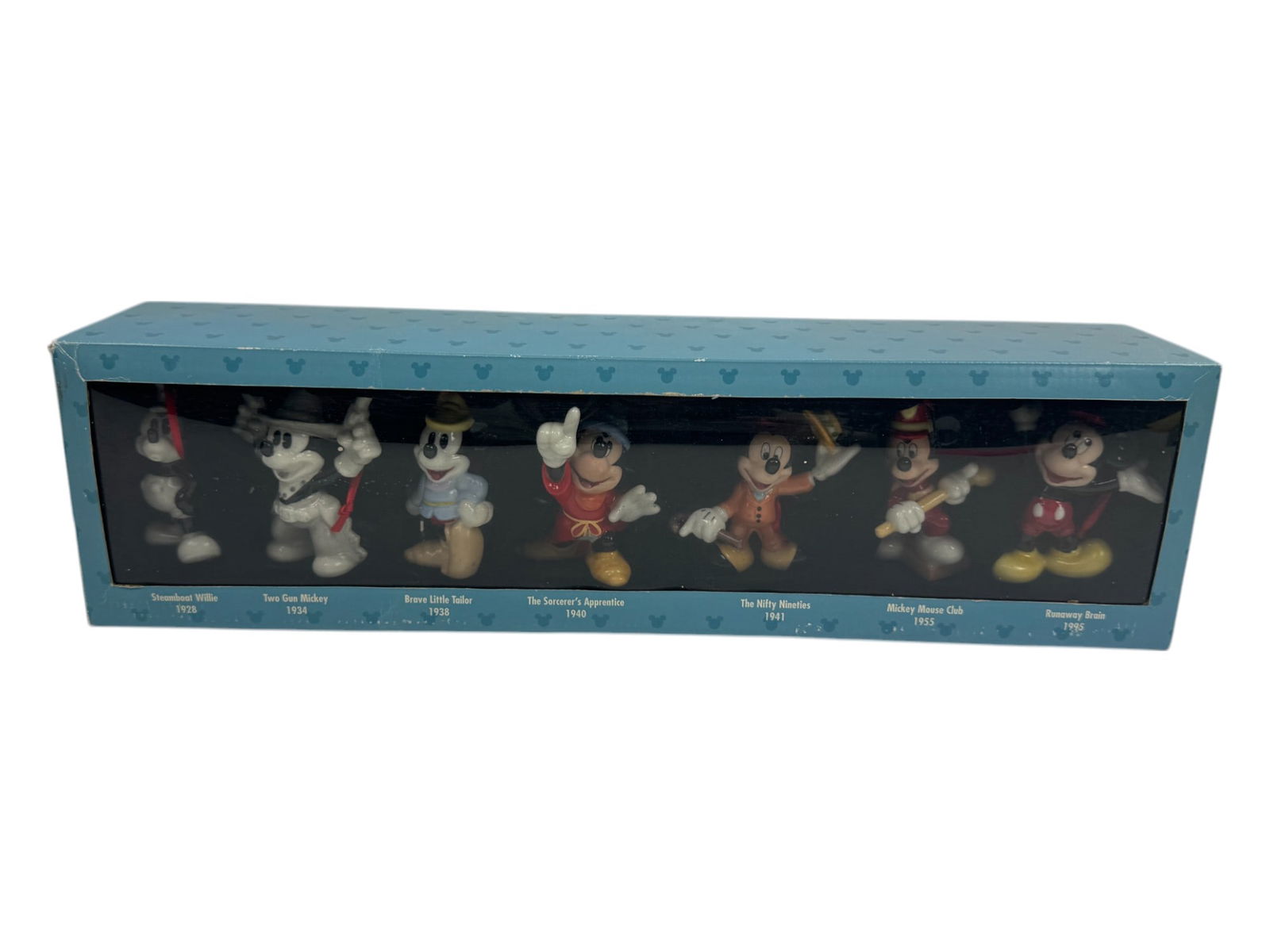 Vintage Disney Mickey Mouse 70 Happy Years Ceramic Ornament Box Set (1 of 4)