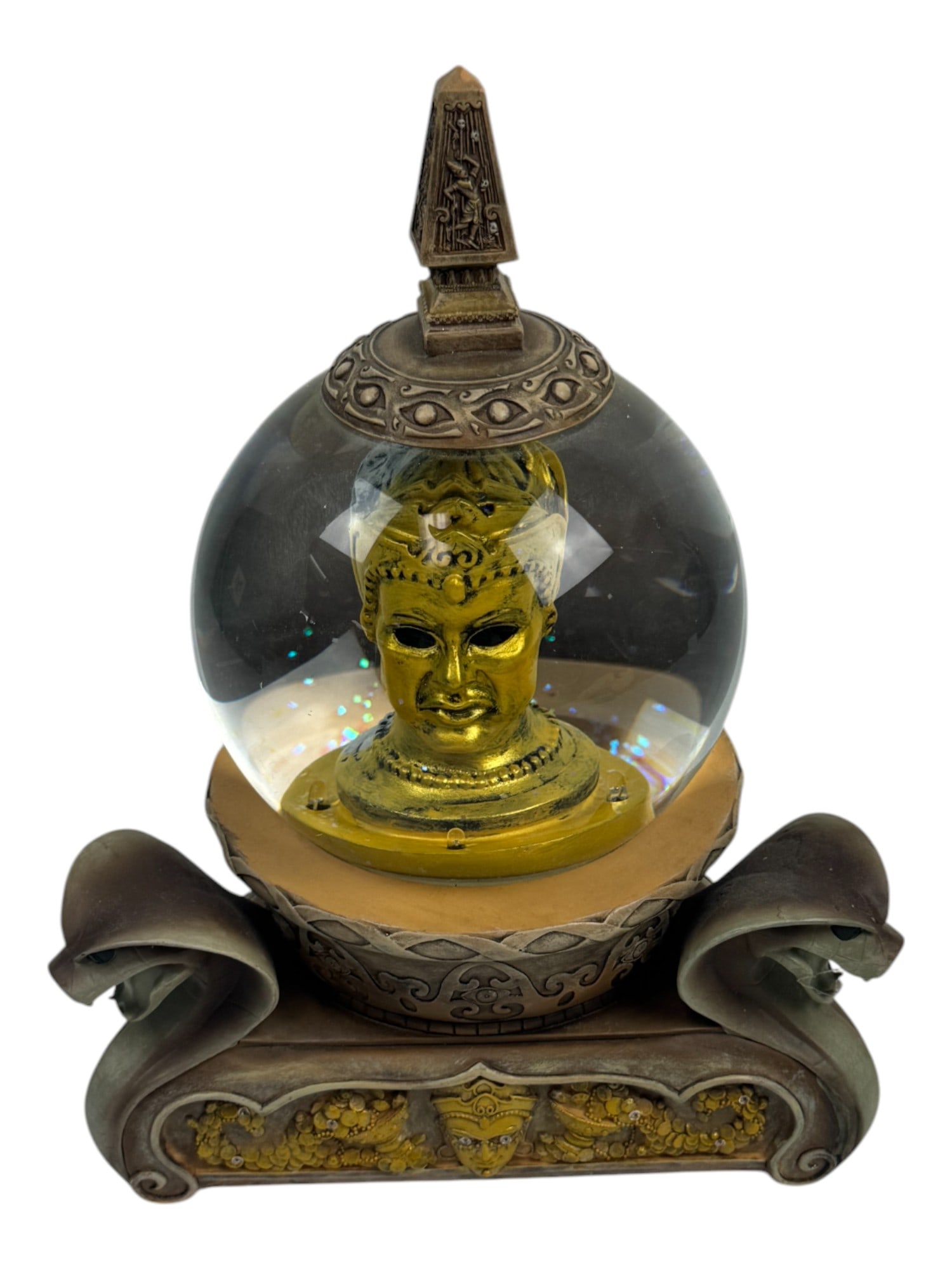 Disneyland Indiana Jones Adventure Snowglobe Statue Collectible 10th Anniversary: Disneyland Indiana Jones Adventure Snowglobe Statue Collectible 10th Anniversary