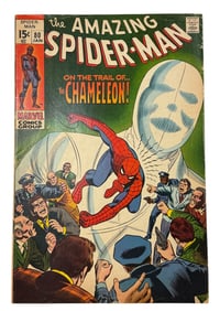 Amazing Spider-Man #80 1969 Stan Lee/John Romita Sr, Chameleon cover