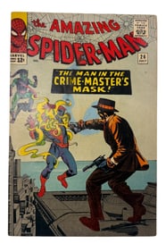 The Amazing Spider-Man #26 First App Patch & Crime Master 1965 Marvel Comic Book