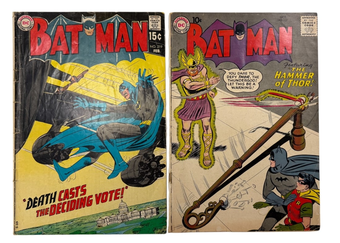 Batman #219 & #127 DC Comic Books (1 of 6)